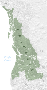 Cascadia map